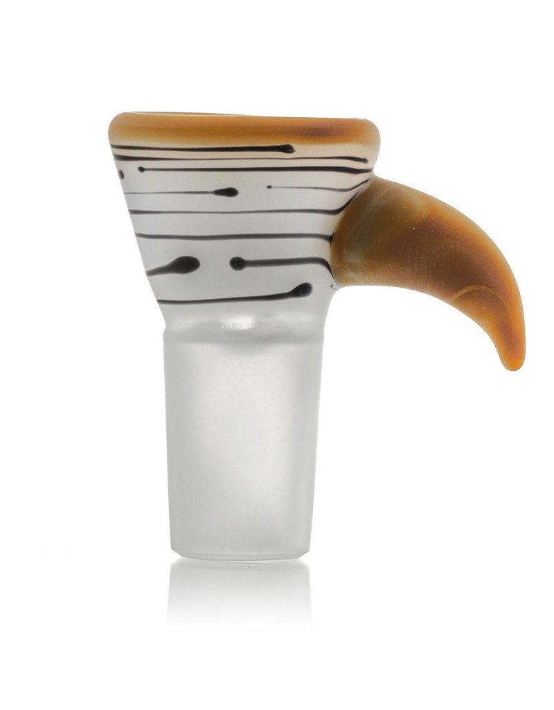 Witch DR Witch DR 18mm Birch Themed Frosted Glass Bowl Slide w/ Horn (A)
