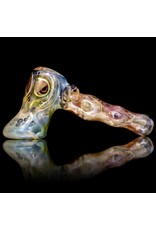 Brad Tenner Brad Tenner Glass Red Eyes Skull Pipe (C) BT Glass