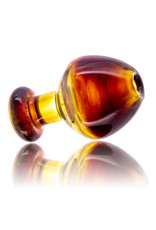 Witch DR Puffco Peak Bubble Carb Cap in Amber Purple Glass by Witch DR