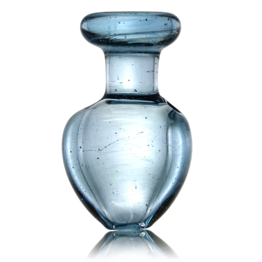 Puffco Peak Bubble Carb Cap in Rain Drop Glass by Witch DR Witch DR