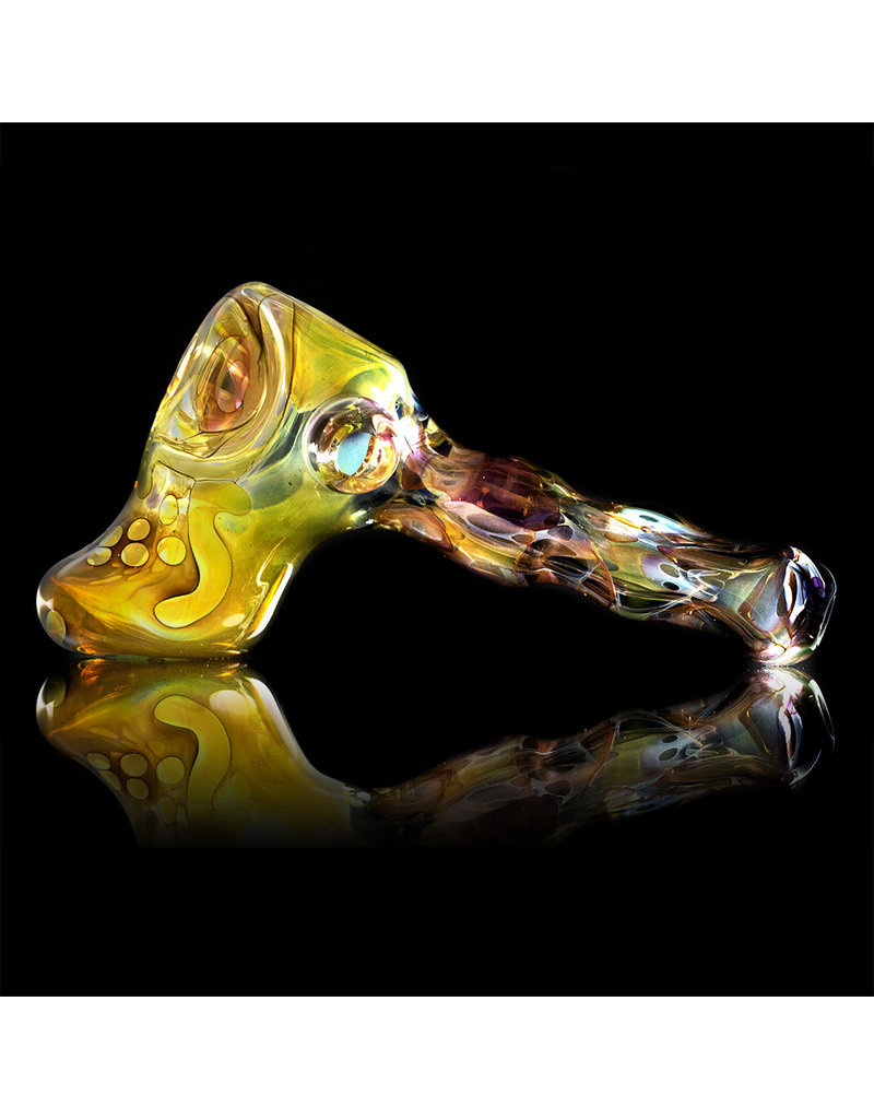 Brad Tenner Brad Tenner Glass Red Eyes Skull Pipe (E) BT Glass