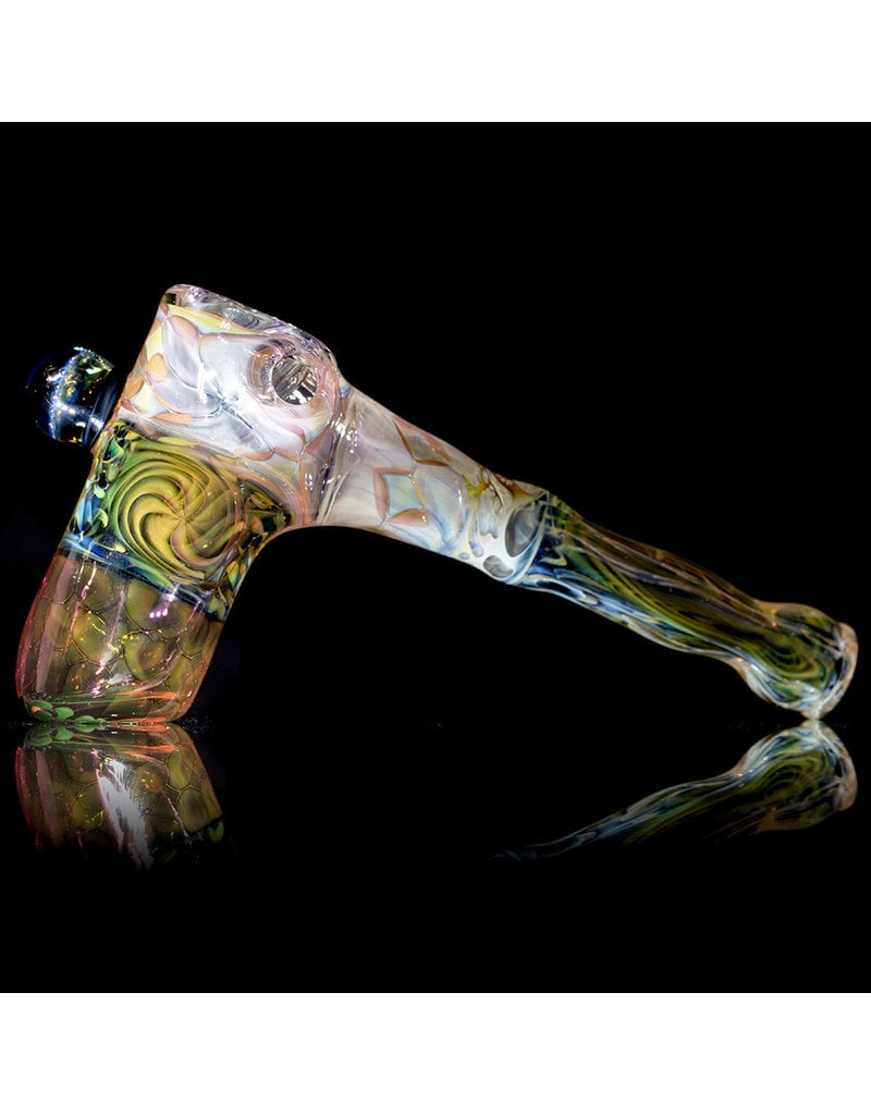 Hugh Glass Fume Hammer with Bubble Trap Marble by Hugh Glass