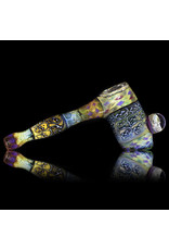 Hugh Glass Skull Tech Hammer W/ Skull Marble & Purple Dot Box by Hugh Glass