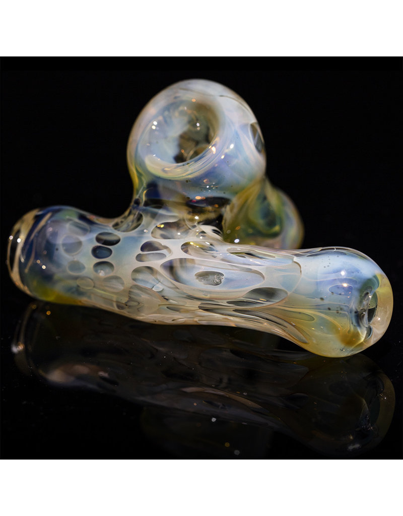 Brad Tenner 4" Brad Tenner Pocket Fume Skull Sidecar (C) BT Glass