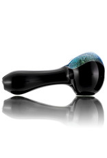 Rowan Glass Dry Pipe AZUL DICHRO on BLACK by Rowan Glass