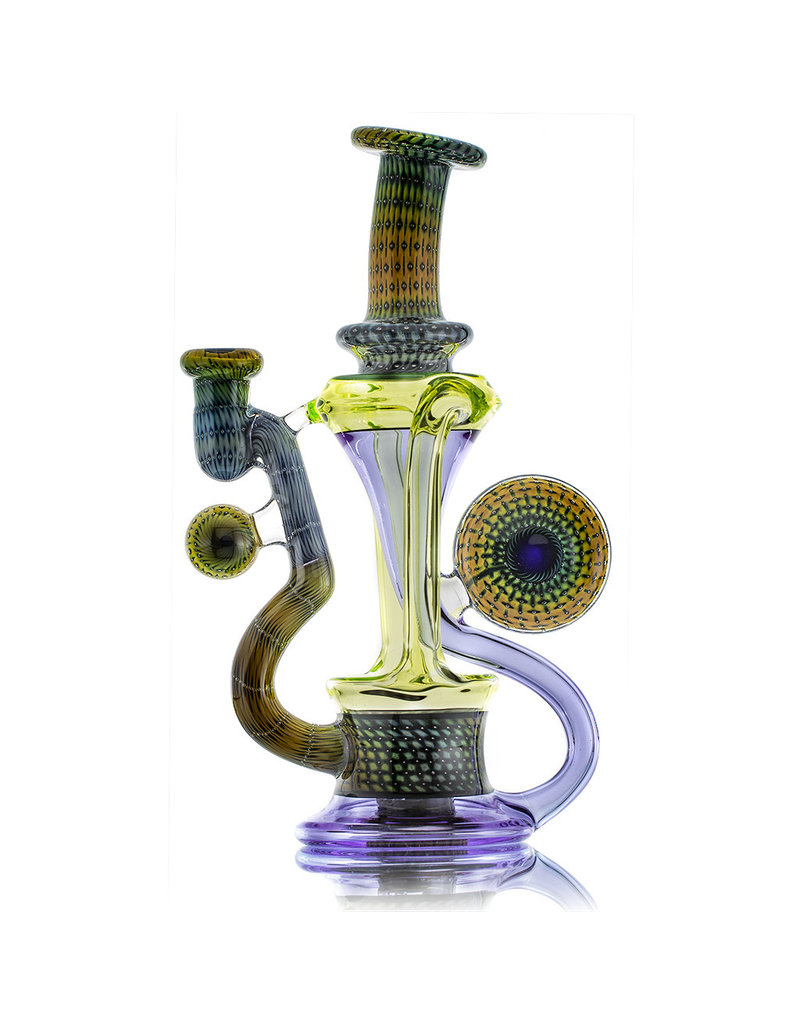 Steve Sizelove Gemini Illuminati Dual Uptake Recycler w/ Black Bubbletrap & Cap by Steven Sizelove