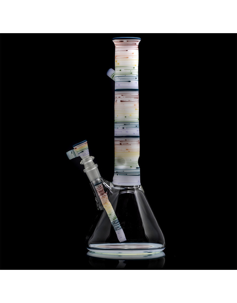 Witch DR PRIDE Blue Spruce Rainbow Birch 14mm Beaker Bong by Witch DR