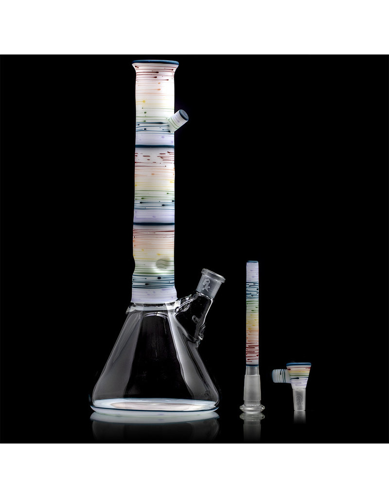 Witch DR PRIDE Blue Spruce Rainbow Birch 14mm Beaker Bong by Witch DR