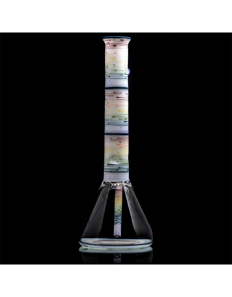 Witch DR PRIDE Blue Spruce Rainbow Birch 14mm Beaker Bong by Witch DR