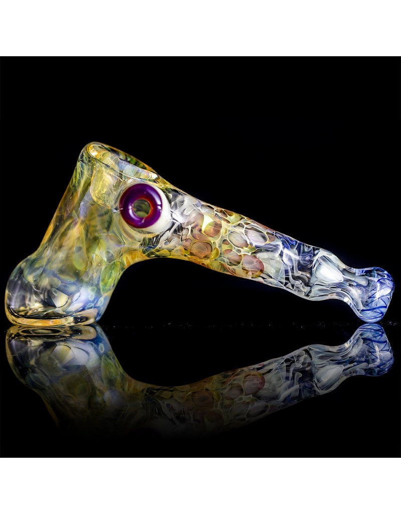 Cameron Tower x Toethumb Glass Glass Pipe Dry Hammer (A) Collab by Cameron Tower x Toe Thumb