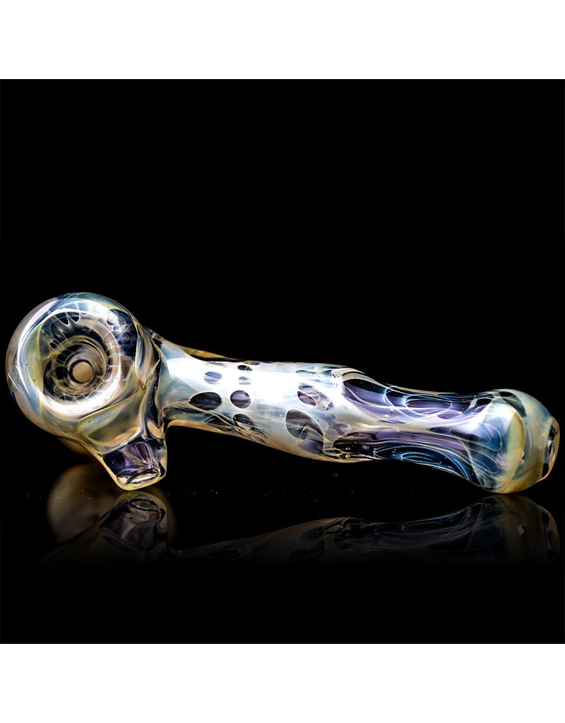 Brad Tenner Glass Pipe Dry Large Skull Hammer by Brad Tenner