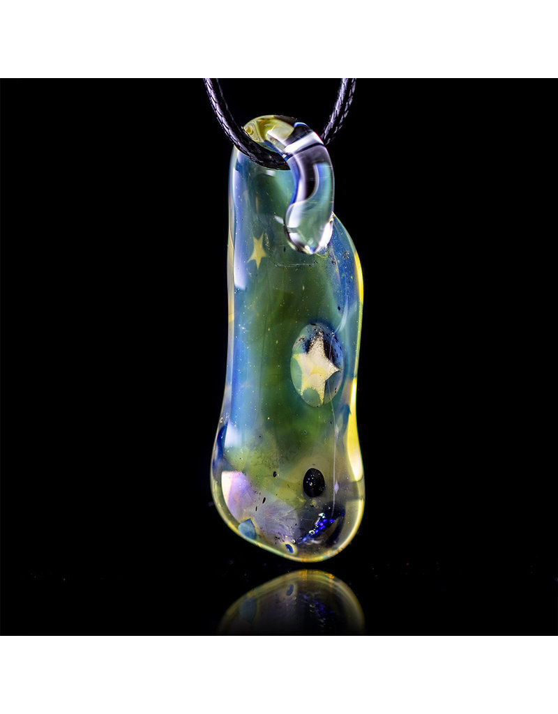 Bob Snodgrass Glass Pendant Mushroom and Stars by Bob Snodgrass