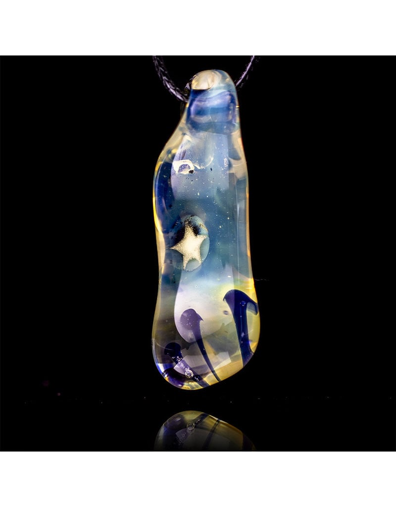 Bob Snodgrass Glass Pendant Mushroom and Stars by Bob Snodgrass