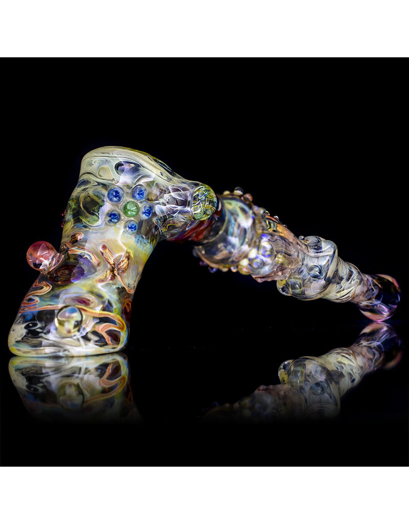 Bob Snodgrass Glass Bubbler Hammer Snodgrass 1996 by Bob Snodgrass