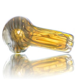 Citrus Chris Glass Dry Pipe Gold Fume over clear I/O Thick Pipe by Chris Citrus