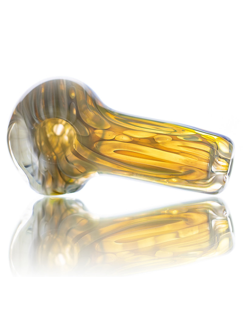 Citrus Chris Glass Dry Pipe Gold Fume over clear I/O Thick Pipe by Chris Citrus