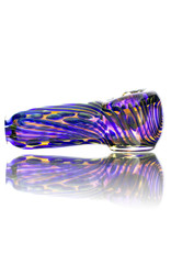 Citrus Chris Glass Dry Pipe Green Blue Cane over Fume I/O Thick Pipe by Chris Citrus