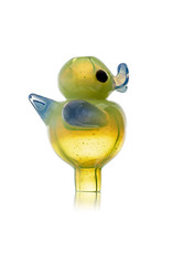 Ryno 25mm Glass Bubble Carb Cap Cloudy Yoshi by RYNO