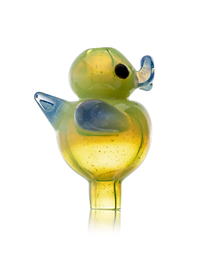 Ryno 25mm Glass Bubble Carb Cap Cloudy Yoshi by RYNO