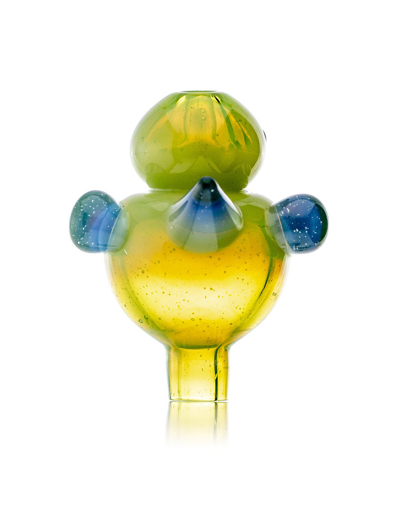 Ryno 25mm Glass Bubble Carb Cap Cloudy Yoshi by RYNO