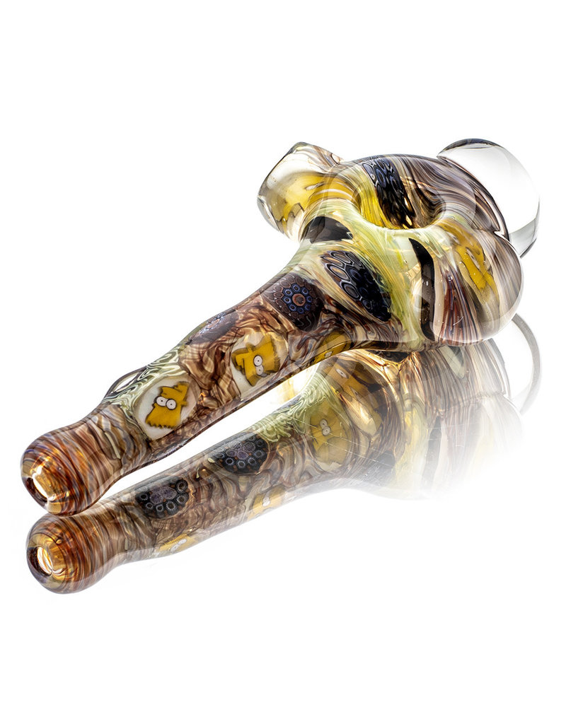 Jerry Kelly Millie Glass Dry Pipe #37 'Disco Stu Bart Too' by Jerry Kelly