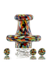 Hollinger Directional Carb Cap (B) Rainbow Tie Dye Chipstack Spinner Cap Set by Hollinger