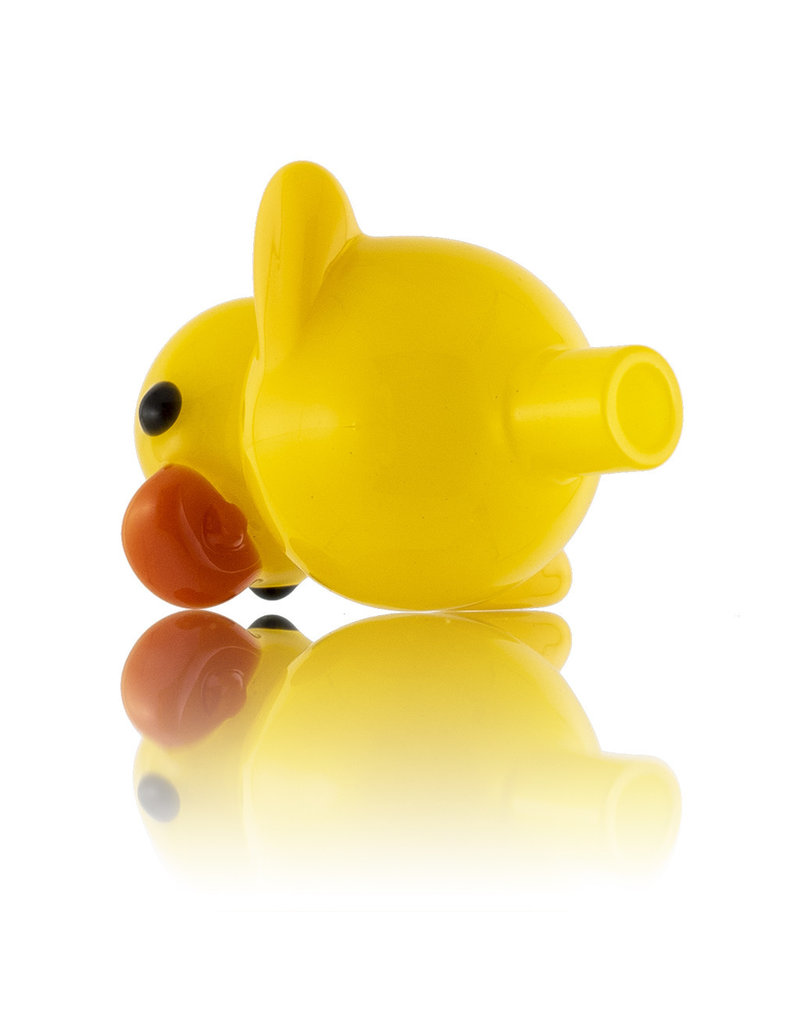 Ryno 25mm Glass Bubble Carb Cap Yellow (C) by RYNO