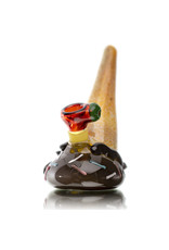 Christina Cody Glass Bubbler Water Pipe Chocolate Ice Cream Cone by Christina Cody