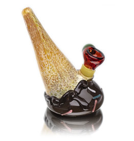 Christina Cody SOLD Glass Bubbler Water Pipe Chocolate Ice Cream Cone by Christina Cody