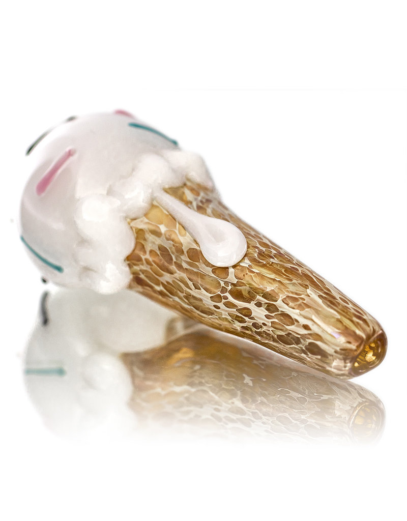 Christina Cody Glass Pipe Dry VANILLA Ice Cream Cone  by Christina Cody