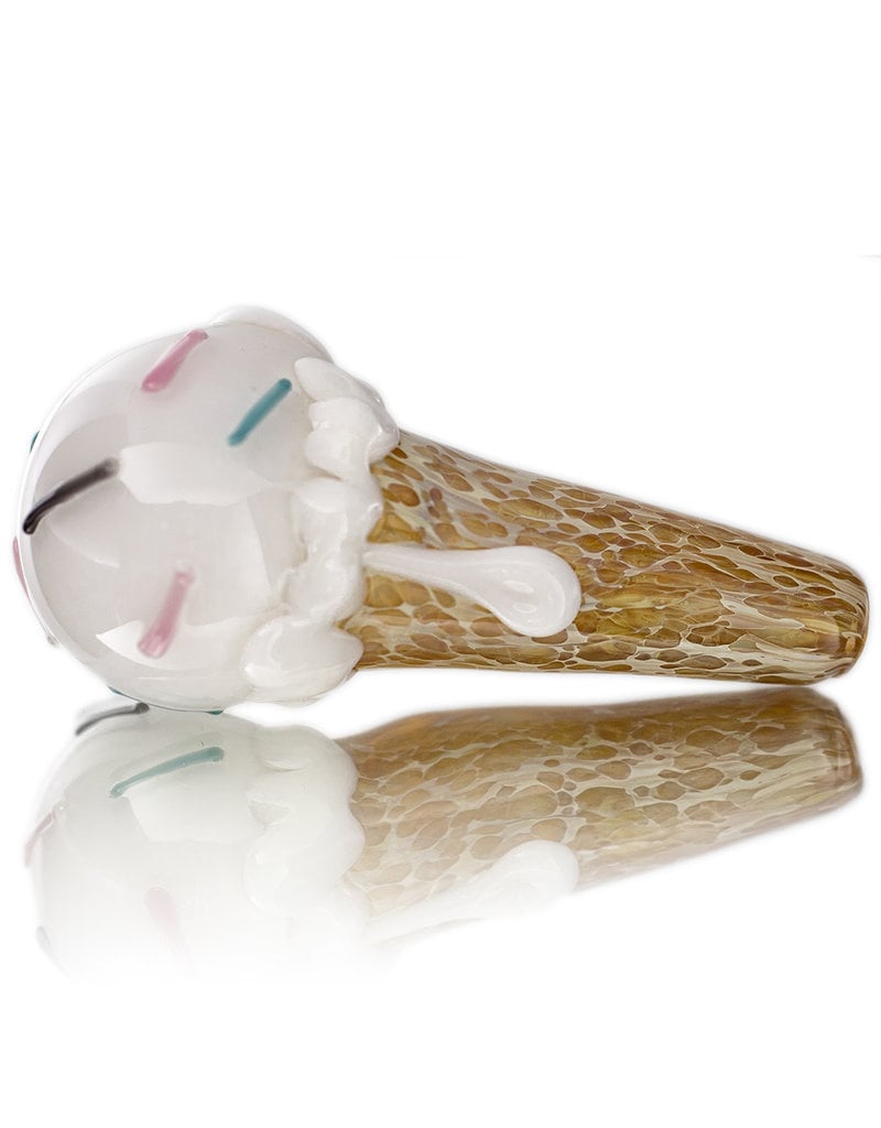 Christina Cody Glass Pipe Dry VANILLA Ice Cream Cone  by Christina Cody