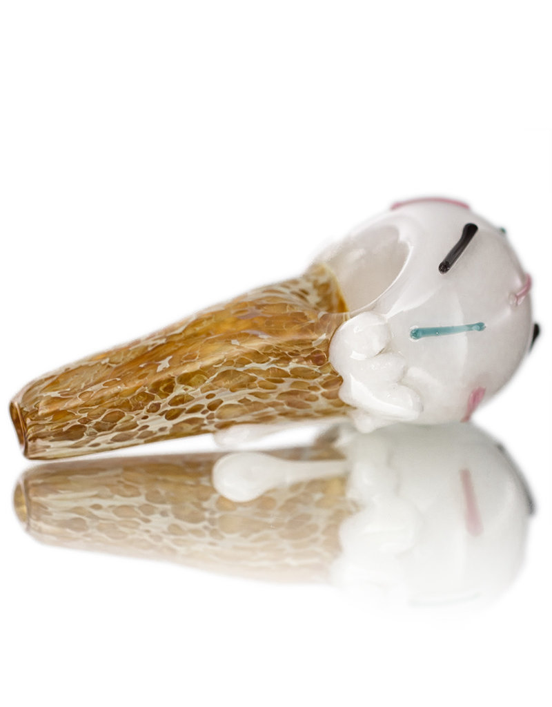 Christina Cody Glass Pipe Dry VANILLA Ice Cream Cone  by Christina Cody