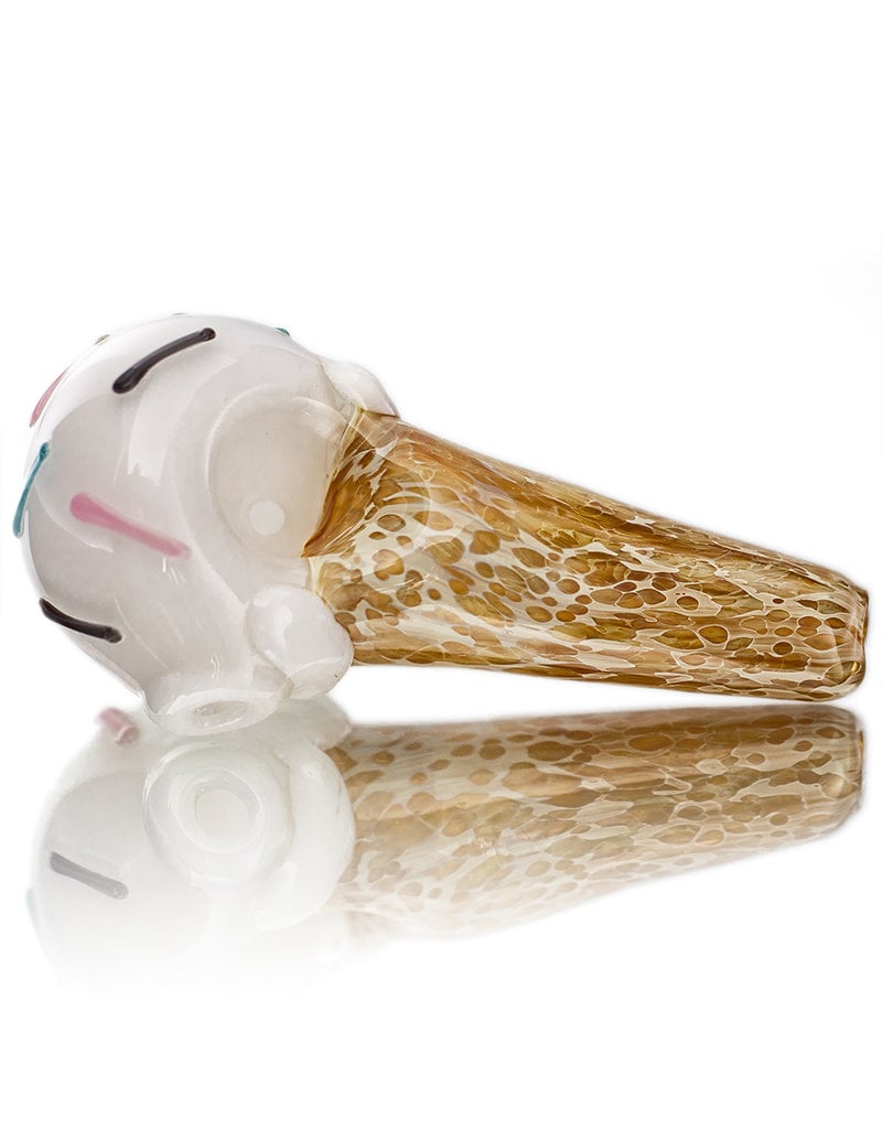 Christina Cody Glass Pipe Dry VANILLA Ice Cream Cone  by Christina Cody