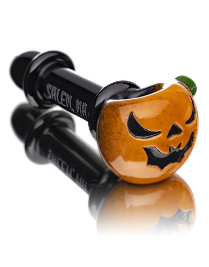 Glass Pipe Dry DOCtober Pumpkin Pipe (G) by Witch Dr Studio - Witch DR