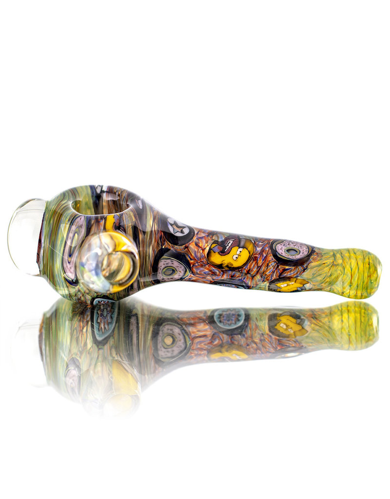 Jerry Kelly Glass Dry Pipe #48 'Sideshow Spoon' Millie by Jerry Kelly