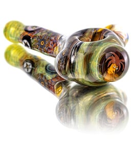 Jerry Kelly SOLD Glass Dry Pipe #48 'Sideshow Spoon' Millie by Jerry Kelly