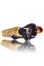 Christina Cody Glass Pendant CHOCOLATE Ice Cream Cone Spoon Dry Pipe by Christina Cody