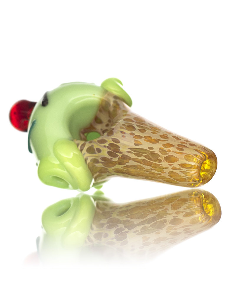 Christina Cody Glass Pendant MINT Ice Cream Cone Spoon Dry Pipe by Christina Cody