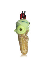 Christina Cody Glass Pendant MINT Ice Cream Cone Spoon Dry Pipe by Christina Cody