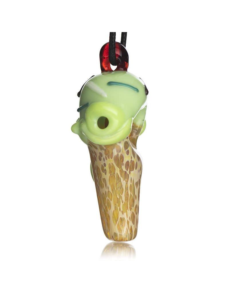 Christina Cody Glass Pendant MINT Ice Cream Cone Spoon Dry Pipe by Christina Cody
