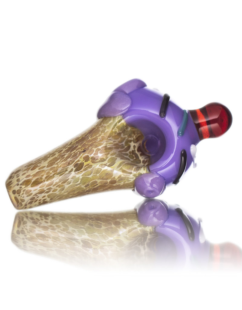 Christina Cody Glass Pendant WILD BERRY Ice Cream Cone Spoon Dry Pipe by Christina Cody