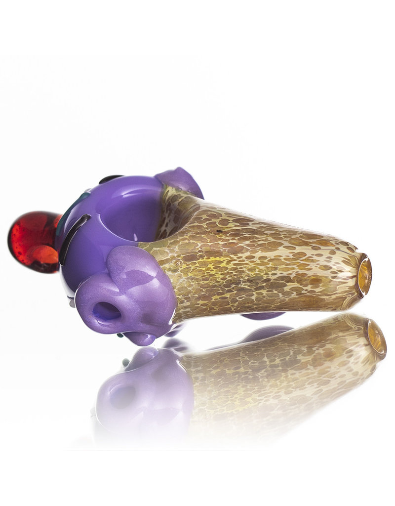 Christina Cody Glass Pendant WILD BERRY Ice Cream Cone Spoon Dry Pipe by Christina Cody