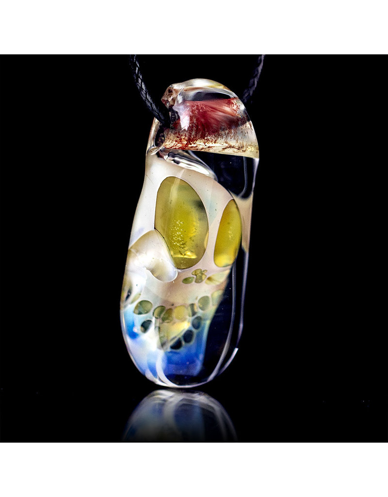 Bob Snodgrass Glass Pendant Bob Snodgrass Skull (A)