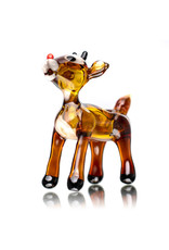 Tammy Baller Glass Pipe DRY Rudolph The Reindeer (A) by Tammy Baller