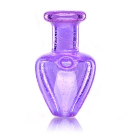 Witch DR Puffco Peak Bubble Carb Cap Pink Slyme  Glass by Witch Dr