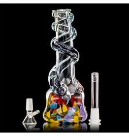 Special K SOLD Special K Soft Glass Water Bong Small Wrapped Color (D)