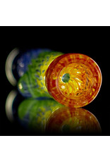 Key Glass Co Glass One Hitter Rainbow Coil Chillum (B) by Key Glass