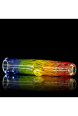 Key Glass Co Glass One Hitter Rainbow Coil Chillum (C) by Key Glass