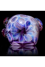 Koy Glass 4" Glass Pipe Dry Purple Princess (B) by Koy Glass