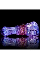 Koy Glass 4" Glass Pipe Dry Purple Princess (B) by Koy Glass